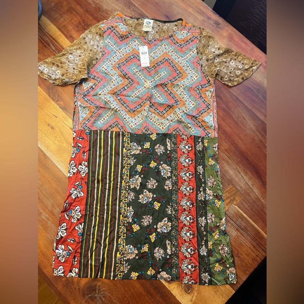 Anthropologie TINY Multicolor Patchwork Dress